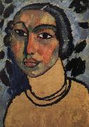 Alexei Jawlensky Das Juedische Maedchen oil